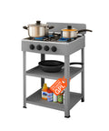 staylux cucina a gas da esterno con supporto e 2 ripiani acciaio potente e pratica ean 8055954980054