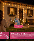 saint joy luci natalizie da esterno solari con telecomando 4 lunghezze ean 8050043128454