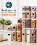 avilia home contenitori ermetici alimenti set 24 pezzi di diverse dimensioni con etichette ean 8052879011306