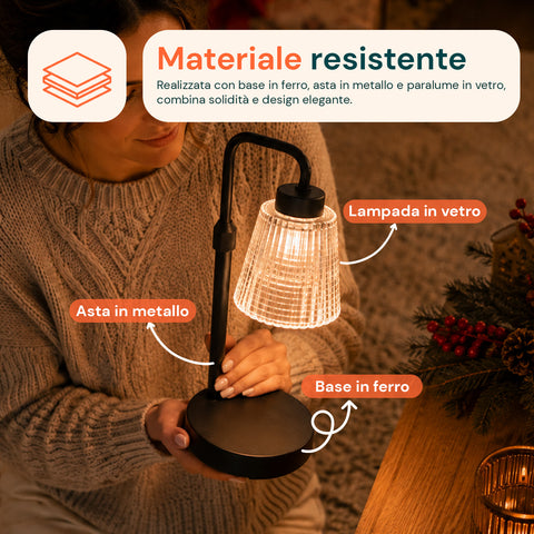 avilia home lampada scaldacandele con timer dimmerabile e altezza regolabile ean 8052879014871