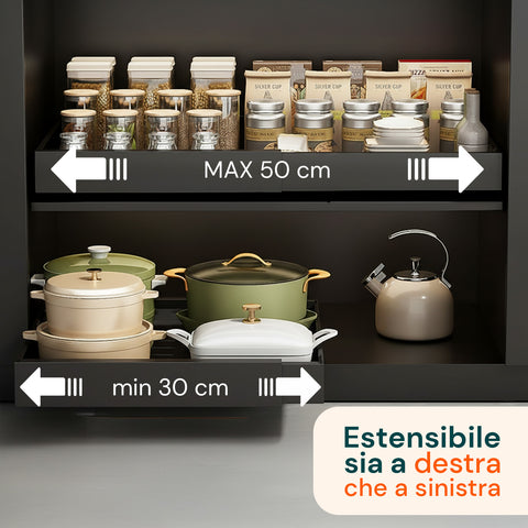 avilia home organizer estensibile per cassetti e dispensa vassoio regolabile multiuso ean 8052879011818