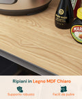 avilia home supporto microonde da cucina in legno con cassetto e ripiano superiore ean 8052879010781