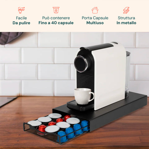 avilia organizer capsule 2 in 1 compatibile nespresso e a modo mio con base macchina ean 8015361084738
