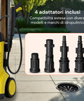 daimann kit sonda spurgo 15 m per idropulitrice con 4 adattatori universali ean 8056590070390