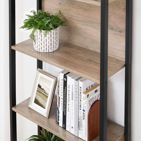 immagine-4-five-simply-smart-libreria-scaffale-2-ripiani-con-mobile-basso-68x35x176cm-nero-ean-3560232580437