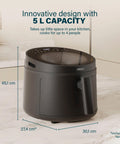immagine-4-princess-friggitrice-ad-aria-ciclonica-con-termostato-e-timer-5lt-1500w-ean-8712836992504
