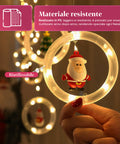 saint joy luci natalizie a batteria 10 pendenti led con decorazioni assortite ean 8050043128232