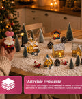 saint joy villaggio natalizio 30 pezzi in resina con casette luminose e neve ean 8050043127969