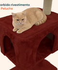 puppy lovers tiragraffi per gatti 120 cm con cuccia e amaca multilivello varie colorazioni ean 8054806950542