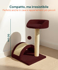 puppy lovers tiragraffi per gatti 50 cm con arco in sisal e gioco pendente ean 8054806950641