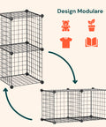 avilia home scaffale modulare a rete 4 ripiani organizer multiuso e resistente ean 8056819052879