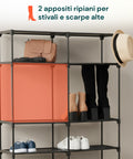 avilia home scaffale modulare con 14 ripiani struttura solida in metallo e tnt salvaspazio ean 8056819052893