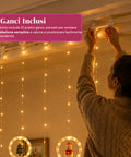 saint joy luci natalizie a batteria 10 pendenti led con decorazioni assortite ean 8050043128232