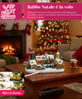 saint joy villaggio di natale animato frostvale con luci led musica e slitta in movimento ean 8050043127440