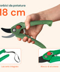 zendea set giardinaggio 6 pezzi con borsa 30x20x15cm e guanti completo per esterni ean 8015361456313