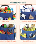 avilia home secchiello pieghevole multiuso 16l con tasche salvaspazio e resistente ean 8052879010675