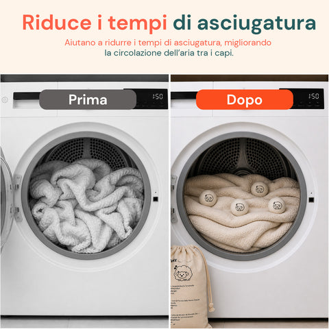 avilia home set 6 palline di lana per asciugatrice riutilizzabili diametro 7 cm ean 8052879011993