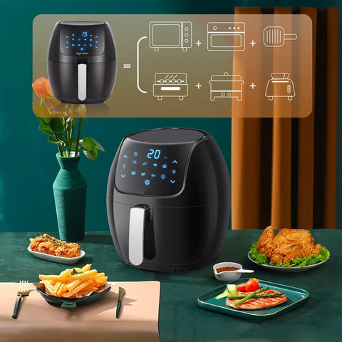 immagine-6-dpm-friggitrice-ad-aria-digitale-8-programmi-e-timer-8l-1800w-nero-ean-8058045252283