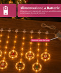 saint joy luci natalizie a batteria 10 pendenti led con decorazioni assortite ean 8050043128232