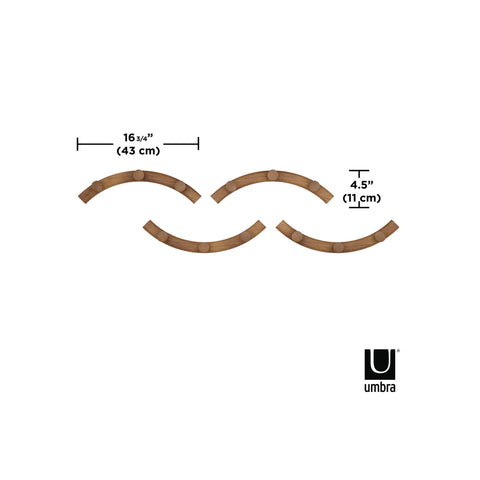 immagine-6-umbra-set-4-appendiabiti-3-ganci-modulabili-in-legno-noce-ean-028295375849