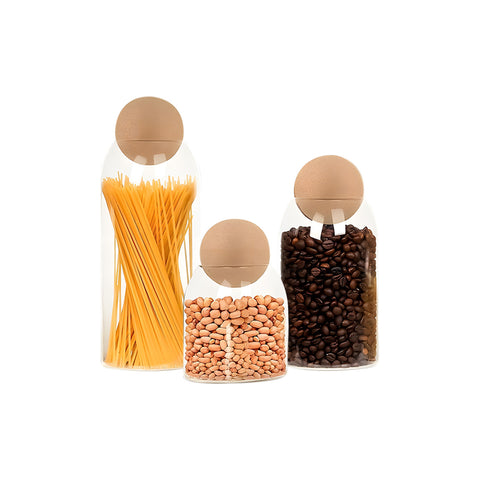 avilia barattoli in vetro con tappo in sughero da 1000 800 e 500 ml resistenti ean 8056819053555