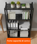 avilia home scaffale mobile pieghevole 4 livelli con ruote girevoli bloccabili ean 8052879010484