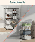 avilia home scaffale modulare a rete 4 ripiani organizer multiuso e resistente ean 8056819052879