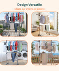 avilia home stendibiancheria verticale 3 livelli con ruote e bracci estensibili pieghevoli ean 8052879010309