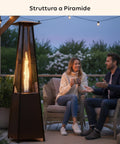 wintem stufa a gas da esterno a piramide con termostato regolabile 12kw ean 8052286432091