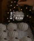 saint joy palline di natale set 12 pezzi a8 cm stile antico 2 colori ean 8050043128263