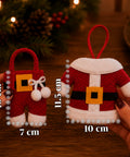 saint joy portaposate natalizi babbo natale set 6 pezzi in tnt e poliestere ean 8050043128065