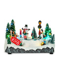 saint joy villaggio di natale animato silentpark con luci led musica e pattinatori in movimento ean 8050043127495