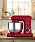 Avilia Impastatrice Planetaria 1500W Ciotola Inox 5L 10 Velocità con Ricettario, Accessori e Funzione Pulse Rossa Ean-8056819047578