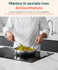 Saltapasta Chef 32 cm – Alluminio Satinato Naturale – Full Induction