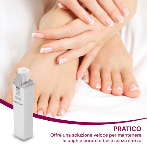 Risultato manicure e pedicure professionale con MicroNail: unghie curate e belle senza sforzo, soluzione veloce e pratica