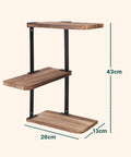 Scaffale a Muro 3 Ripiani da 3Kg Max – Stile Rustico con Design Modulare