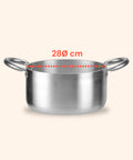 Casseruola Alta in Alluminio con 2 Maniglie Inox – Ø 24/28/32/36 cm