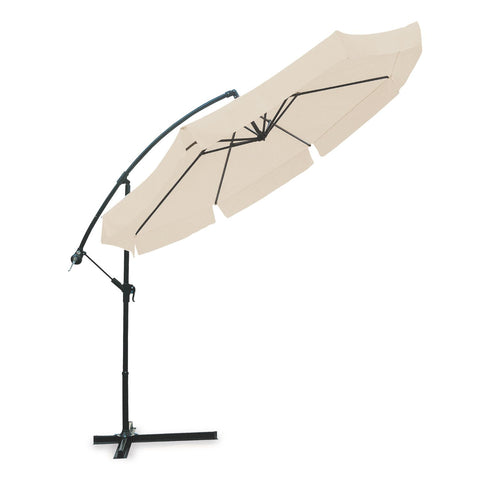 Ombrellone da Giardino 300 cm con Braccio Decentrato, Manovella e Tessuto Impermeabile Ean 8023755051617