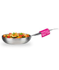 Padella Svasata Alta in Alluminio con Manico Inox – Vari Formati