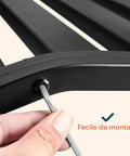 Panca Boulevard In Acciaio Nero Con Inserti Abs E Vernice Epossidica