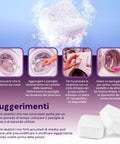 Set 5 Pastiglie Cura Lavatrice per Pulizia Calcare, Grasso, Odori e Residui Detersivo Ean-8033765130448