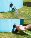 Piscina cani con sistema scarico acqua - Svuotamento facile e veloce tramite valvola di drenaggio integrata