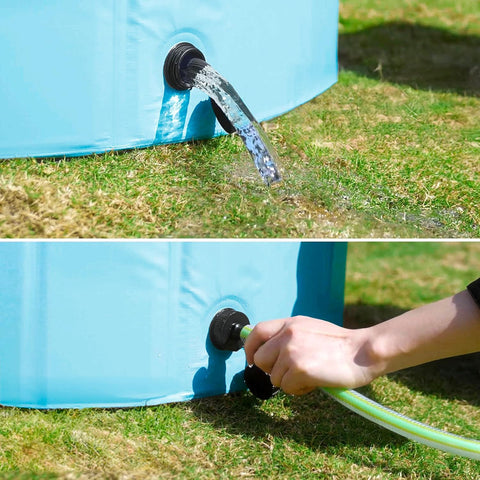 Piscina cani con sistema scarico acqua - Svuotamento facile e veloce tramite valvola di drenaggio integrata