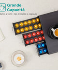 Avilia Portacapsule e Cialde con 3 Scomparti fino a 56 Capsule Design Moderno Ean 8056819052619