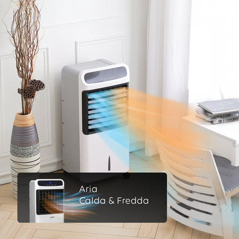 Wintem Raffrescatore Multifunzione Breeze 4 in 1 Riscaldamento, Deumidificazione, Purificazione Aria  80W-2000W con Timer, Telecomando e Ruote Ean-8052286430974