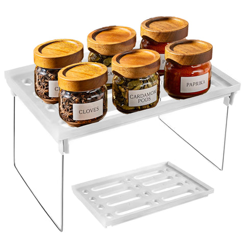 Avilia Set 3 Scaffali Richiudibili Salvaspazio Multiuso Design Compatto e Pieghevole Bianco Ean 8056819050189