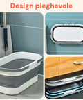 Avilia Secchio Pieghevole Salvaspazio in TPR Resistente con Manici e Design Compatto Richiudibile Ean 8056819050127