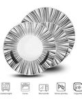 Avilia-Servizio Set 18 Piatti da Tavola in Porcellana Bianca Decorati Stile Union Moderni Ean-8056897153024