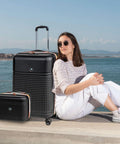 Set Valigie 3 Pezzi ABS – Trolley 55/66/76cm e Beauty Case