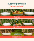 Set Fiji Salotto Con Tavolino In Vetro E 2 Sedie In Polyrattan